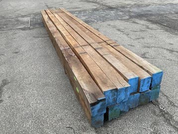 Veiling - 2x Azobé balk 600x20x16,5 cm, Tuin en Terras, Nieuw