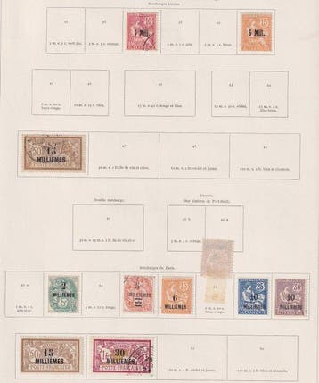 Alexandrie - et alexandrette, collection de timbres