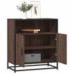 vidaXL Dressoir 68x35x76 cm bewerkt hout bruin eikenkleur, Verzenden, Nieuw