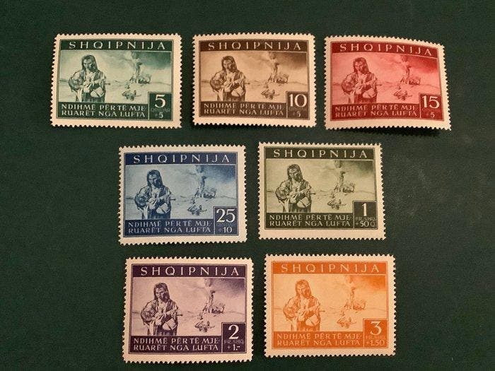Duitse Rijk - Bezetting van Albanië 1944 - Volledige tweede, Postzegels en Munten, Postzegels | Europa | Duitsland