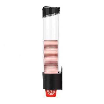 Zwart Bekerdispenser - Plastic - Ophangbaar - Bekerhouder, Verzamelen, Verzenden, Nieuw