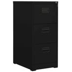 vidaXL Archiefkast 46x62x102,5 cm staal zwart, Verzenden, Nieuw