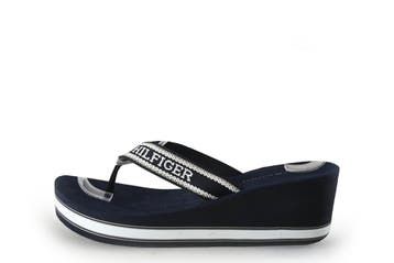 Tommy Hilfiger Sandalen in maat 39 Blauw, Kleding | Dames, Schoenen, Sandalen of Muiltjes, Zo goed als nieuw, Tommy Hilfiger, Verzenden