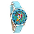Fako - Kinderhorloge - Eenhoorn - Unicorn - Regenboog -, Bijoux, Sacs & Beauté, Montres | Enfants, Verzenden