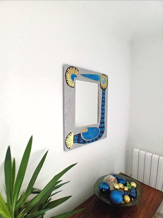 K. Line - In the manner of Mithé Espelt - Miroir - Bois,, Antiek en Kunst, Kunst | Designobjecten