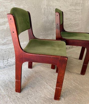 Stoel (2) - Hout - Vintage - Paar stoelen