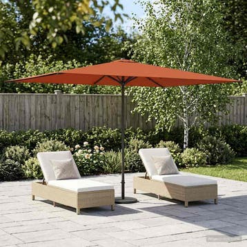 vidaXL Tuinparasol 200 x 300 cm Polyester Rechthoekig, Verzenden, Nieuw