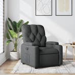 Verstelbare fauteuil donkergrijs | Tweede kansje | OP = OP, Huis en Inrichting, Fauteuils, Verzenden, 75 tot 100 cm, Zo goed als nieuw