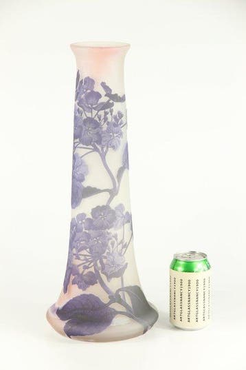 Emile Gallé - Vase - Verre, Antiquités & Art