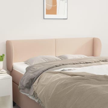 vidaXL Hoofdbord met randen 147x23x78/88 cm kunstleer, Verzenden