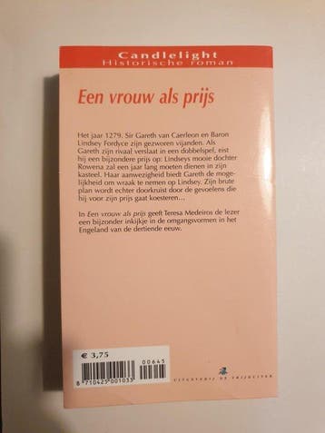 Een vrouw als prijs / Candlelight historische roman / 645, Verzenden, T. Medeiros