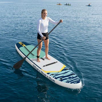 vidaXL SUP Board met Zit 2-in-1 APEX 305 x 76 x 15 cm Blauw, Verzenden, Nieuw