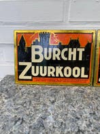 Peter Verburg - Burcht Zuurkool - Panneau (2) - Métal, Émail