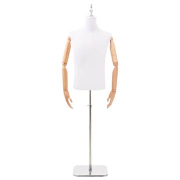 vidaXL Verstelbare mannequin van 170-218 cm met voet Man PP, Articles professionnels, Verzenden