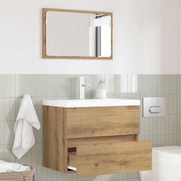 vidaXL Badkamermeubel Set 2 st Artisan Eiken 57 x 37 x 45 cm, Verzenden, Nieuw