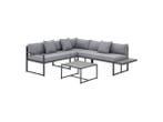 Veiling - Loungeset Tropez - 4 persoons - donkergrijs, Nieuw