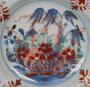 Kangxi ca. 1720 - Kom - Floral Baskets and Landscapes -