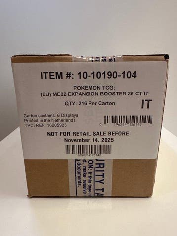 Pokémon Mega Evolution Fiamme Spettrali - 1 Case - Near Mint, Nieuw