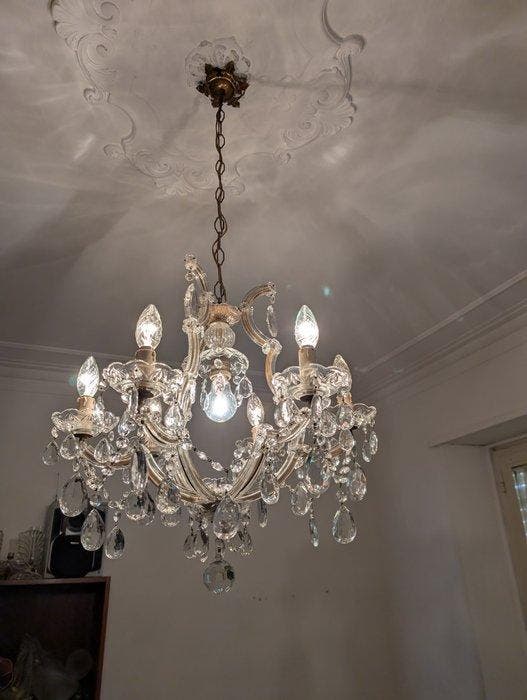Plafondlamp - Kristal, Antiquités & Art, Antiquités | Autres Antiquités