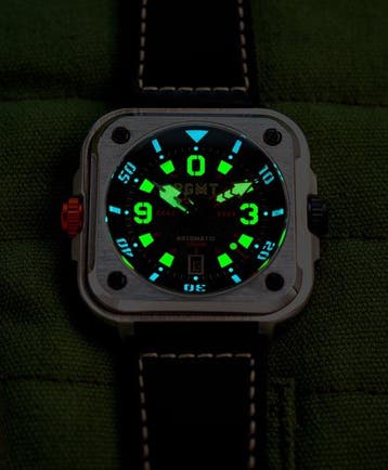 RGMT - Automatic - Sapphire - Square - Leather - NEW - Homme