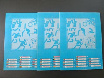 1982 Panini Sport Superstars 82 - 3 Empty Album - Good (GD), Collections