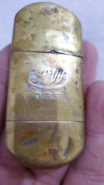 Rare KW (Karl Wieden) Brass No.130 Trench Lighter – D.R.P. -