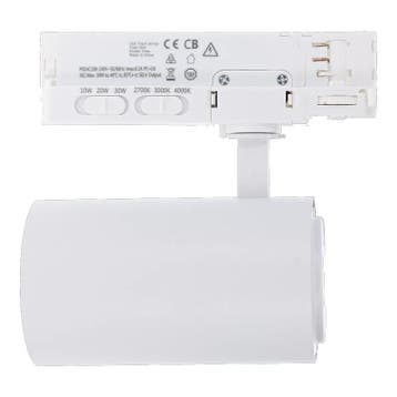 3-FASE RAILSPOT | ROSALIN | 10W-20W-30W | WIT | DIMBAAR | C, Verzenden