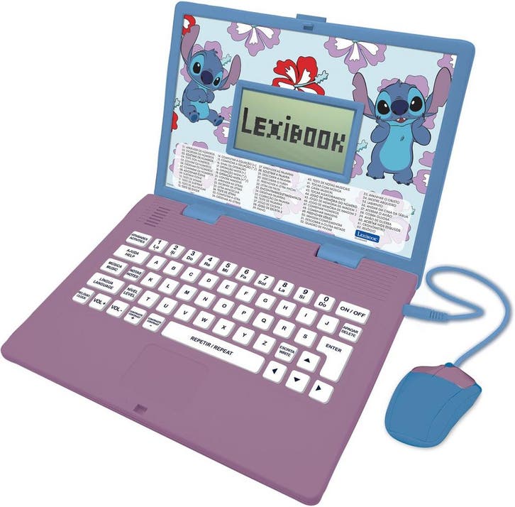 Stitch Tweetalige educatieve laptop met 124 activiteiten, Enfants & Bébés, Jouets | Autre, Envoi