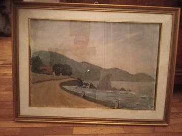 Carlo Fortunato Rosti (1885-1974) - Veduta costiera, Antiek en Kunst