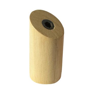 Set van 6 houten kledinghaken (kapstok), rubberhout, Verzenden