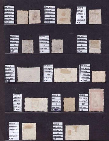 Wereld 1850 - Prachtige collectie klassieke postzegels van