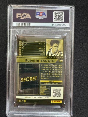 2015/16 Panini WCCF Roberto Baggio #HOLE - PSA 8 Graded card, Nieuw