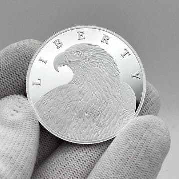 United Crypto States. 2023 – Liberty Eagle – 1 oz Silver, Postzegels en Munten
