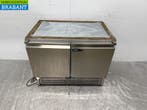 Acier inoxydable Afinox Comptoir réfrigéré 2 portes 100,5 cm, Verzenden