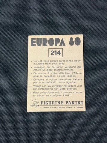 1980 Panini Europa 80 Badge Jugoslavija Sticker - Light, Collections