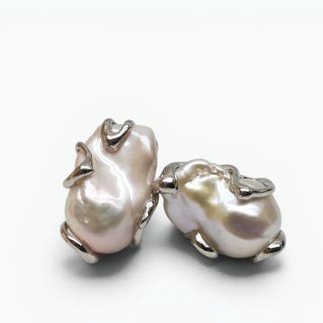 Parel - Argento 925 - Oorbellen - perle edison