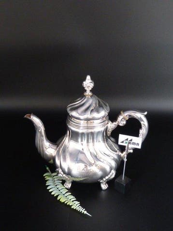 Emil Hermann - Koffiepot - .925 zilver - met klapdeksel