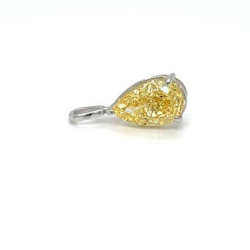 Zonder minimumprijs - Hanger - 14 karaat Witgoud - 1.06ct.