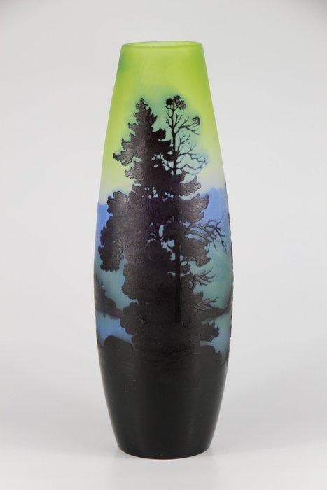 Emile Gallé, Établissements Gallé - Vase - Verre, Antiek en Kunst, Antiek | Meubels | Stoelen en Sofa's
