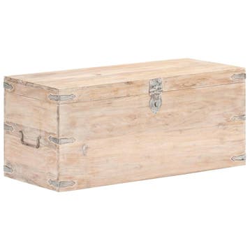 vidaXL Kist 90x40x40 cm massief acaciahout, Verzenden