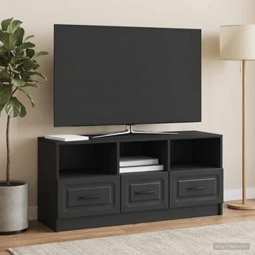 vidaXL TV Kast met lade Zwart 102 x 34,5 x 47 cm Bewerkt, Verzenden