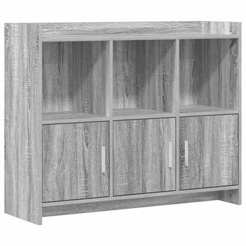 vidaXL Dressoir Grijs Sonoma 98,5 x 33 x 80 cm Bewerkt hout, Verzenden, Nieuw