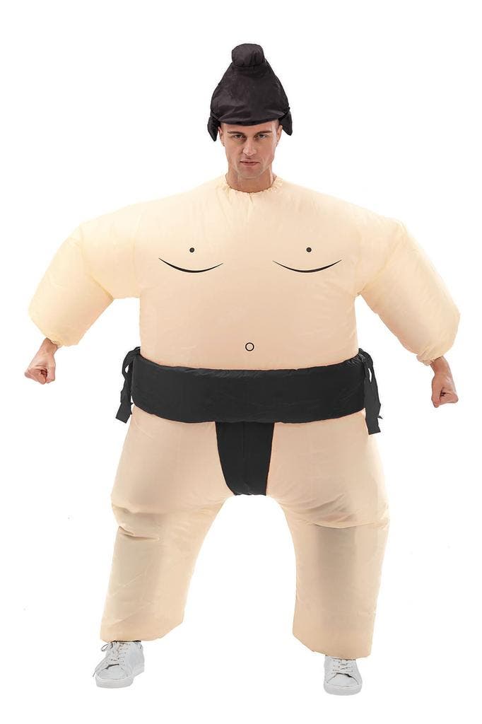 KIMU® Opblaas Kostuum Sumo Worstelaar Zwart Opblaasbaar Pak, Kleding | Heren, Carnavalskleding en Feestkleding, Nieuw, Ophalen of Verzenden