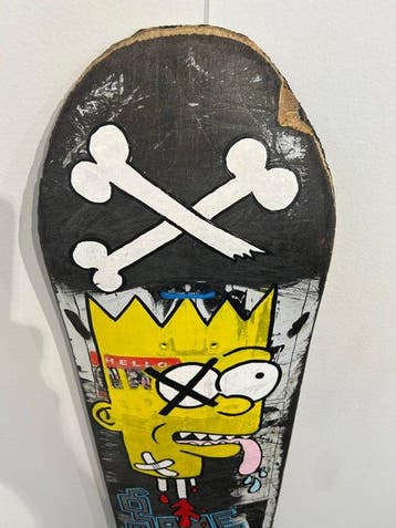 eR.B. -  Game Over Bart Simpson, Antiek en Kunst