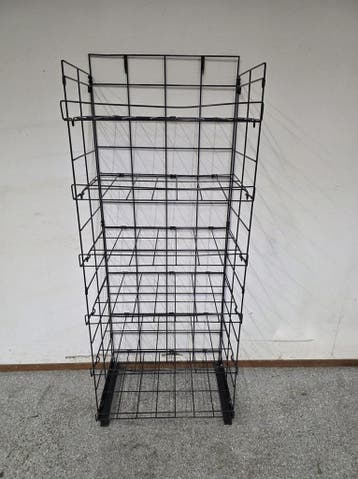 Zwart Metalen Displayrek met 6 Etages – Draadstaal – 2, Zakelijke goederen