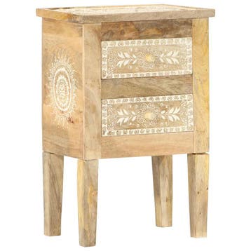 vidaXL Nachtkastje handgeschilderd 40x30x60 cm massief, Verzenden, Nieuw