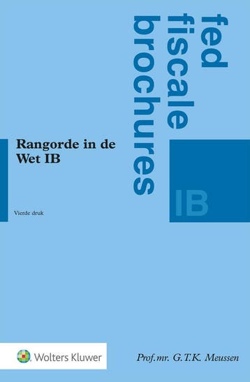 Rangorde in de Wet IB 9789013148046 G.T.K. Meussen, Boeken, Verzenden, Zo goed als nieuw, G.T.K. Meussen