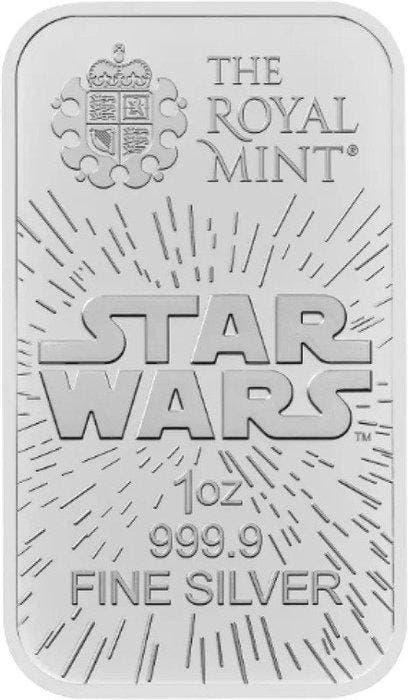 1 Troy Ounce - Zilver .999 - Star Wars Light Side 2026 Royal, Timbres & Monnaies, Métaux nobles & Lingots