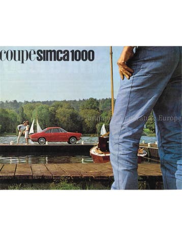1964 SIMCA 1000 COUPË BROCHURE NEDERLANDS
