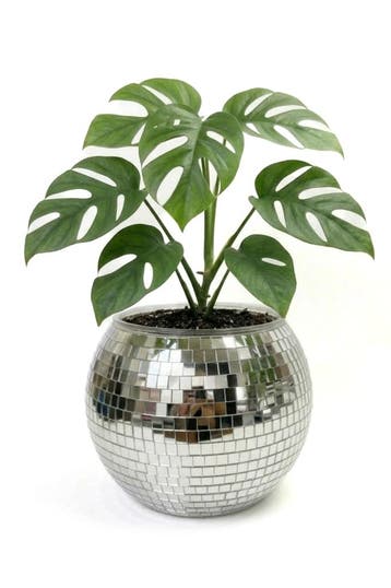 KIMU® Discobal Plantenpot Ø 16 cm Spiegeltjes Bloempot Bakje, Ophalen of Verzenden, Nieuw